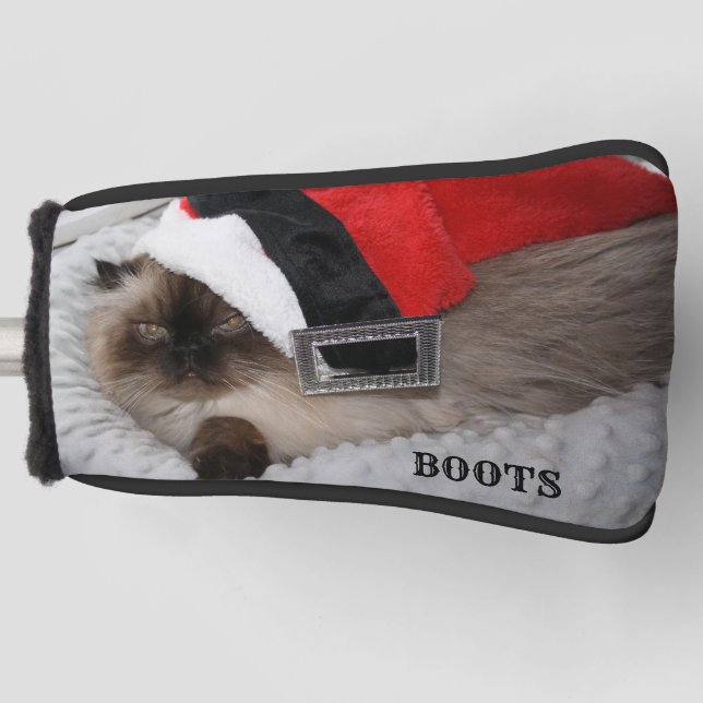 Ihr Haustier Foto Personalisiert Golf Head Cover Headcover (Vorderseite)