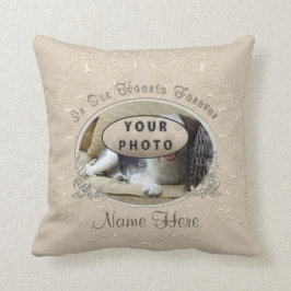 Ihr Haustier-Foto und Namen-Geschenke für Verlust Kissen