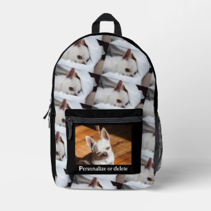 Ihr Haustier Hund Welpe benutzerdefinierte Foto ch Bedruckter Rucksack