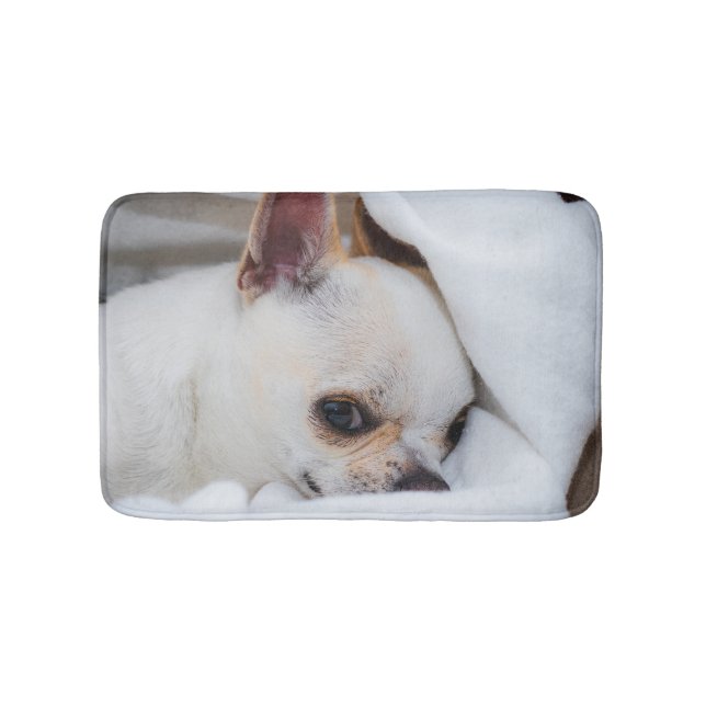 Ihr Haustier Hund Welpe Foto chihuahua Badematte (Vorderseite)