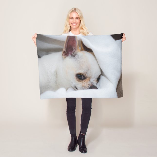 Ihr Haustier Hund Welpe Foto chihuahua Fleecedecke (Beispiel)