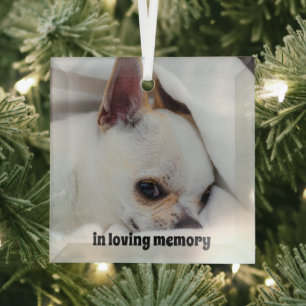 Ihr Haustier Hund Welpe Foto chihuahua Ornament Aus Glas