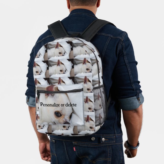 Ihr Haustierhund hat fünf Foto personalisierten Te Bedruckter Rucksack (Insitu (Modell))