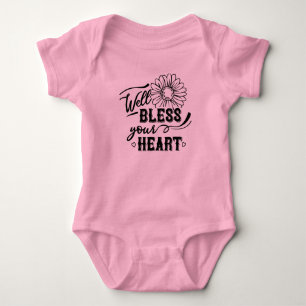 Ihr Herz gesegnen Baby Strampler