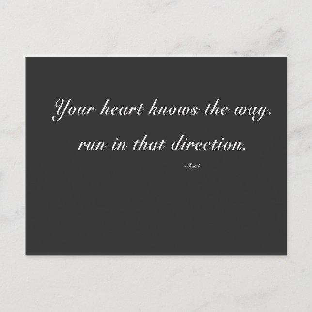 Ihr Herz kennt Sammlung Postkarte (Vorderseite)