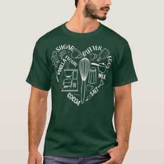 Ihr Herz schlägt vor, um Motive zurückzubacken T-Shirt