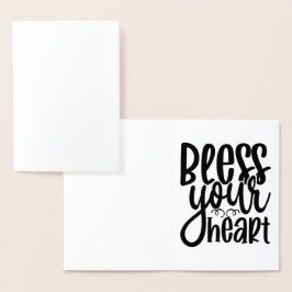 Ihr Herz segnen Folienkarte