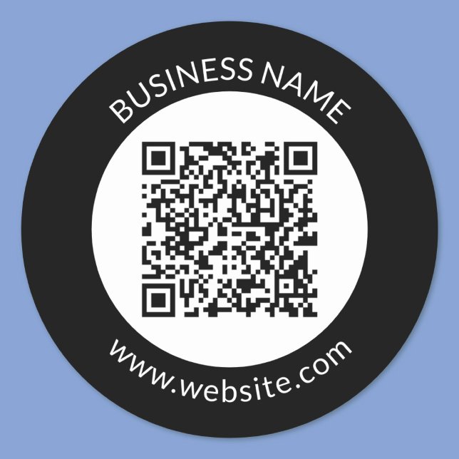 Ihr hochgeladener QR-Code | Bearbeiten von Text un Runder Aufkleber (Von Creator hochgeladen)