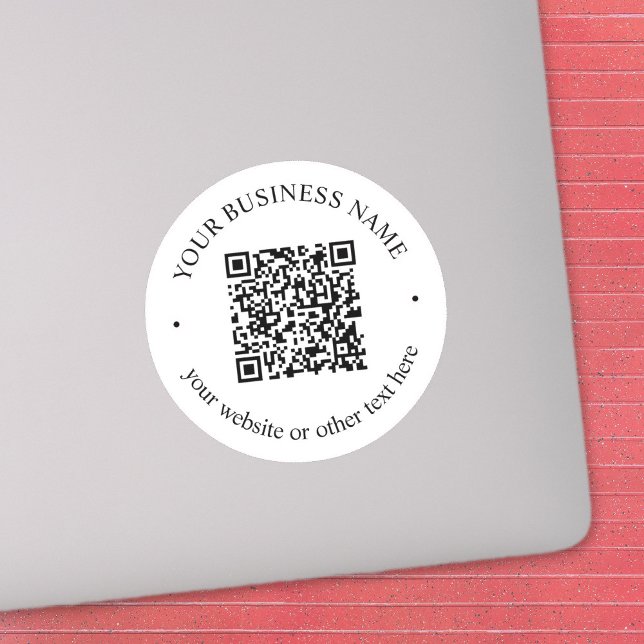 Ihr hochgeladener QR-Code Plus bearbeitbarer Circl Aufkleber (Von Creator hochgeladen)