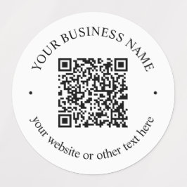 Ihr hochgeladener QR-Code Plus bearbeitbarer Circl Etiketten