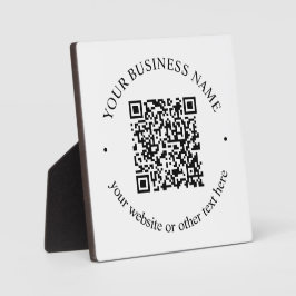 Ihr hochgeladener QR-Code Plus bearbeitbarer Circl Fotoplatte