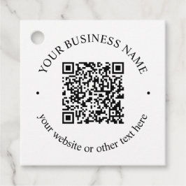 Ihr hochgeladener QR-Code Plus bearbeitbarer Circl Geschenkanhänger