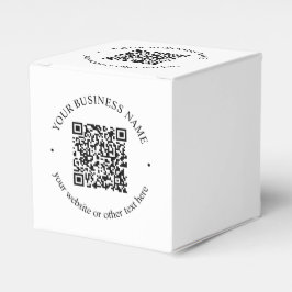 Ihr hochgeladener QR-Code Plus bearbeitbarer Circl Geschenkschachtel