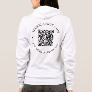 Ihr hochgeladener QR-Code Plus bearbeitbarer Circl Hoodie