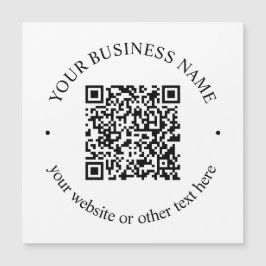 Ihr hochgeladener QR-Code Plus bearbeitbarer Circl Magnetkarte