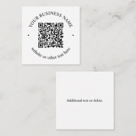 Ihr hochgeladener QR-Code Plus bearbeitbarer Circl Mitteilungskarte