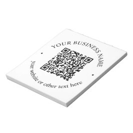Ihr hochgeladener QR-Code Plus bearbeitbarer Circl Notizblock