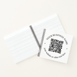 Ihr hochgeladener QR-Code Plus bearbeitbarer Circl Notizbuch