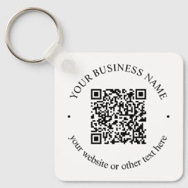 Ihr hochgeladener QR-Code Plus bearbeitbarer Circl Schlüsselanhänger