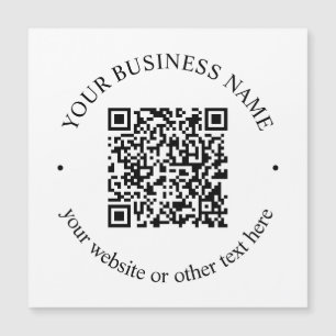 Ihr hochgeladener QR-Code plus editierbarer kreisf Magnetkarte