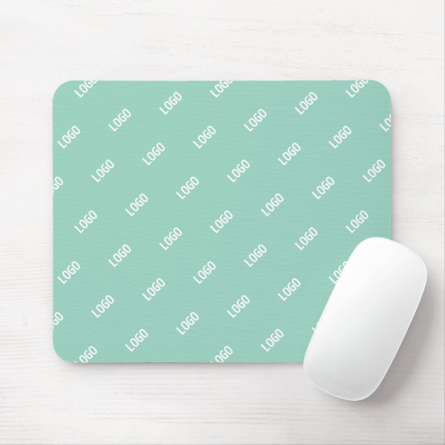 Ihr hochgeladenes Bild oder Logo gekachelt | Hell- Mousepad (Mit Mouse)