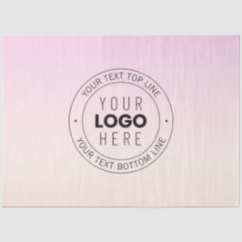 Ihr hochgeladenes Logo | Editierbarer Circle Text Seidenpapier