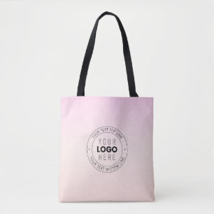 Ihr hochgeladenes Logo   Editierbarer Circle Text Tasche
