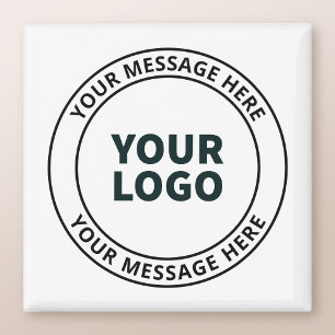 Ihr hochgeladenes Logo + editierbarer kreisförmige Magnet