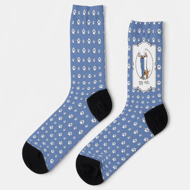Ihr hört - Hunde-Gehorsam trainieren Funny Funny Socken (Linkes Detail)