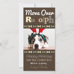 Ihr Hund Weihnachtsmann Feiertagskarte