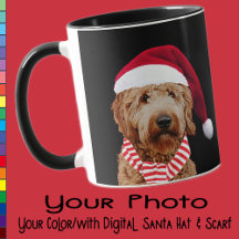 Ihr Hund Weihnachtsmannmütze Foto benutzerdefinier