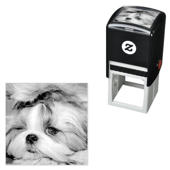 Ihr Hundewelpen-Foto Permastempel (Beispiel)