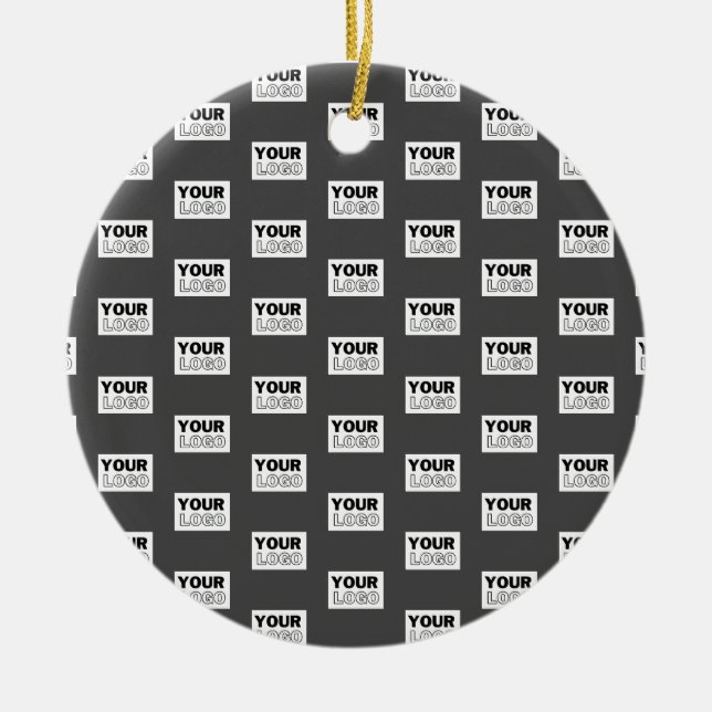 Ihr Image-Design oder Ihr Business-Logo | Grau Keramik Ornament (Vorne)