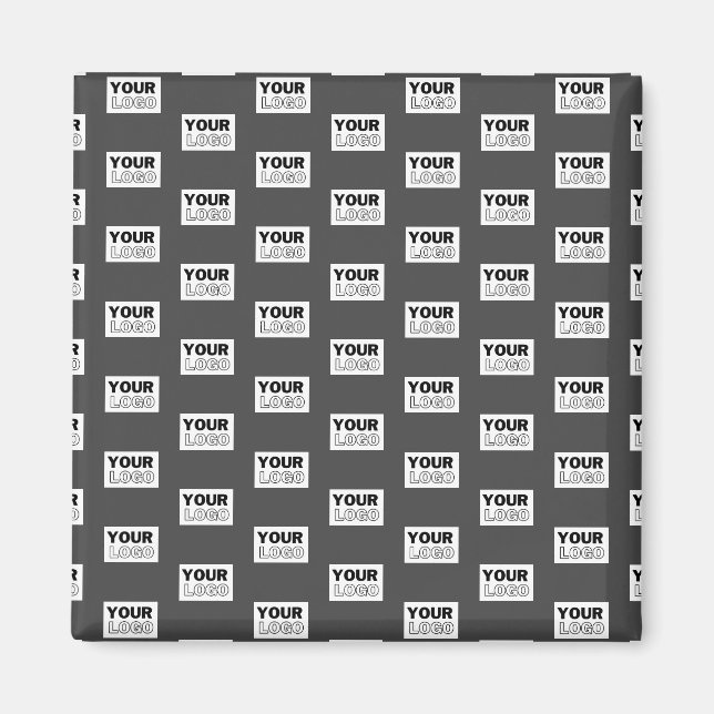 Ihr Image-Design oder Ihr Business-Logo | Grau Magnet (Vorne)