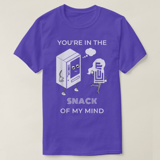 Ihr in der SNACK meines Geistes Funny Snack Liebha T-Shirt (Design vorne)