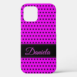 Ihr Individuelle Name beeindruckt Schwarz und Rosa Case-Mate iPhone Hülle
