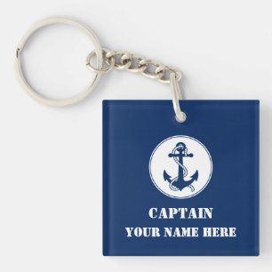 Ihr Individuelle Name oder Bootsname mit Seil und Schlüsselanhänger