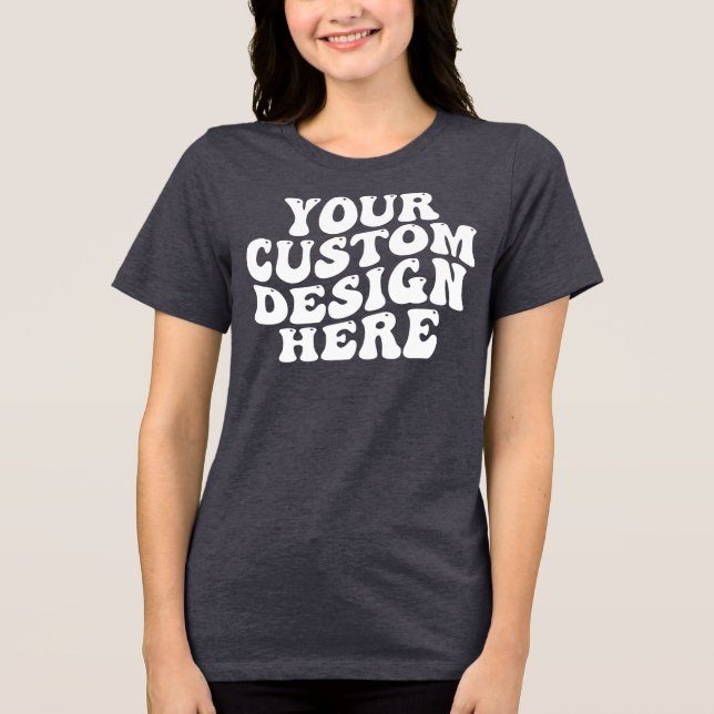 Ihr individuelles Design hier Tri-Blend Shirt (Vorderseite)