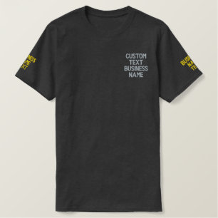 Ihr individuelles Text besticktes T-Shirt Vorlage