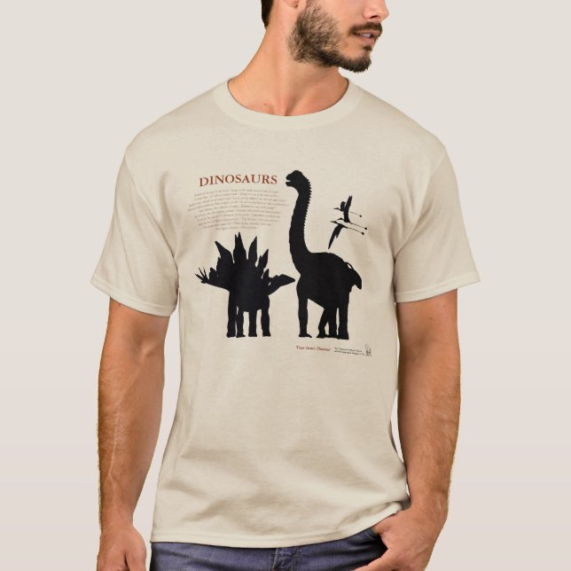 Ihr inneres Dinosaurier-Silhouette-Shirt Gregory T-Shirt (Vorderseite)