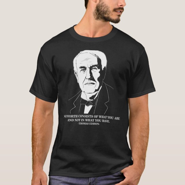 Ihr interessantes Zitat Thomas Edison Sweat T-Shirt (Vorderseite)