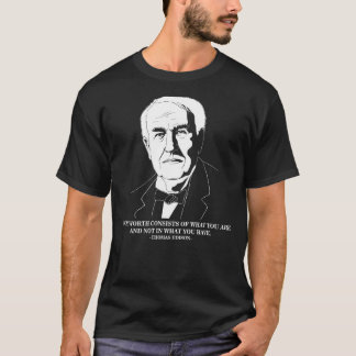 Ihr interessantes Zitat Thomas Edison T-Shirt