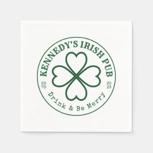 IHR IRISH PUB isst Drink & Be Irish Napkins Serviette