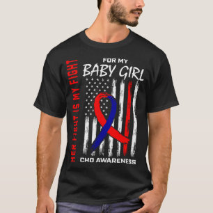 Ihr Kampf Baby Mädchen Chd Bewusstsein Amerikanisc T-Shirt