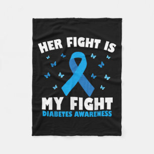 Ihr Kampf gegen mein Diabetes Bewusstsein Diabetik Fleecedecke