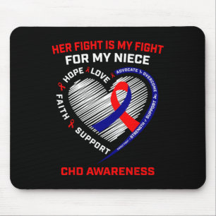 Ihr Kampf gegen Nichte Chd Awareness Heart Disease Mousepad