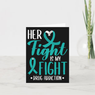 Ihr Kampf ist mein Bewusstsein für Drogensucht Karte