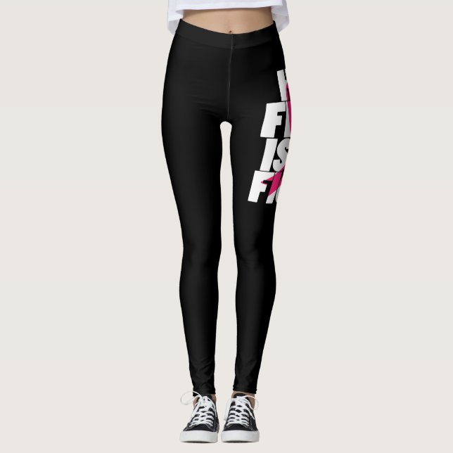 Ihr Kampf ist mein Brustkrebsbewusstsein Leggings (Vorderseite)