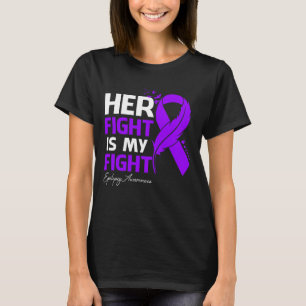 Ihr Kampf ist mein Fight Epilepsy Awareness Fether T-Shirt
