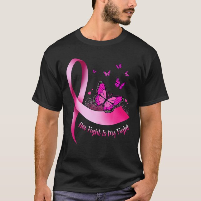 Ihr Kampf ist mein Hintern zur Brustkrebsbekämpfun T-Shirt (Vorderseite)